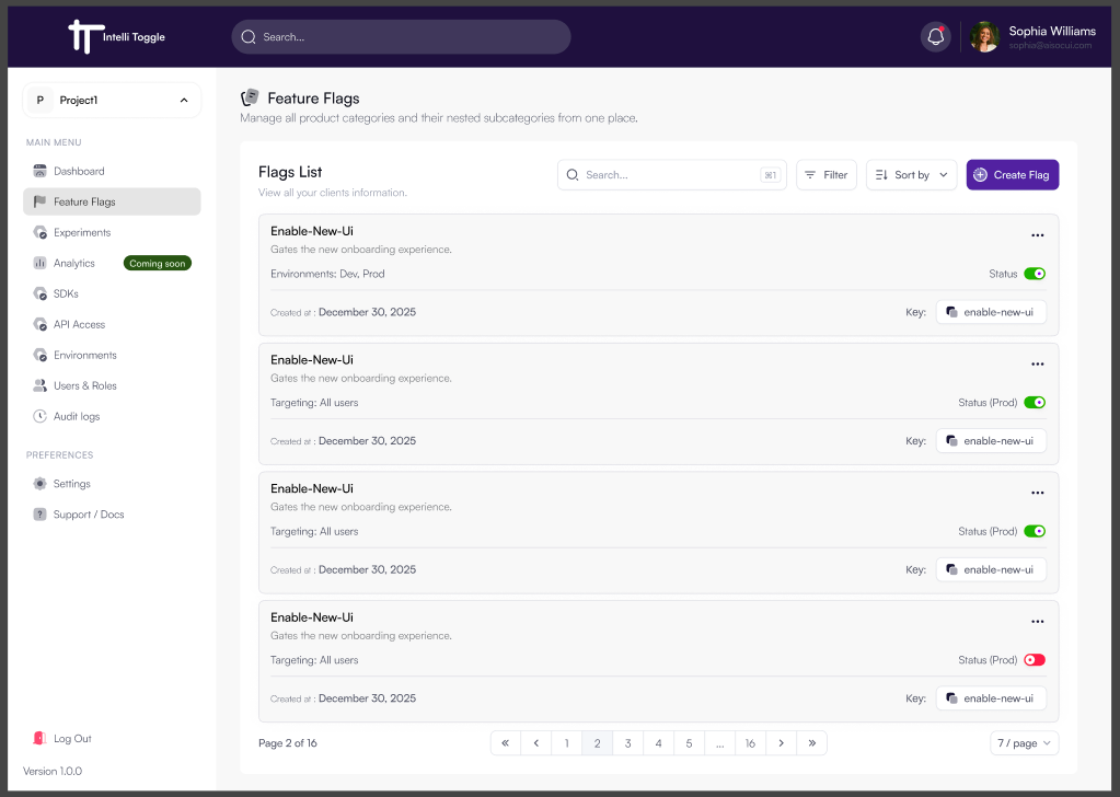 Creating a Feature Flag