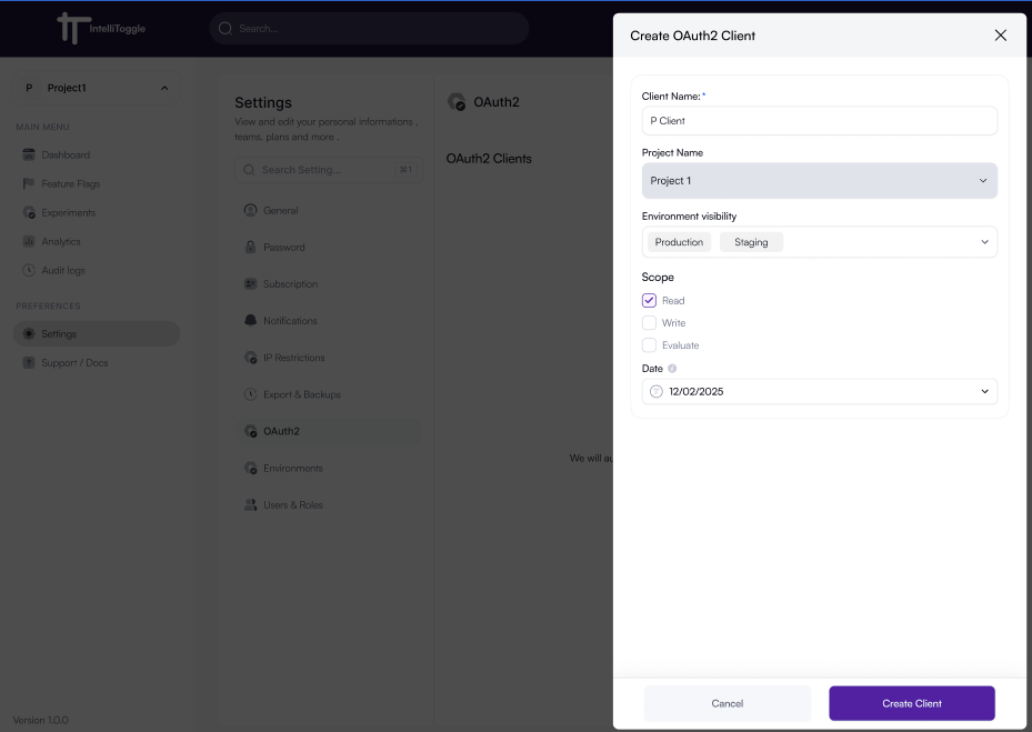 Creating a New Project