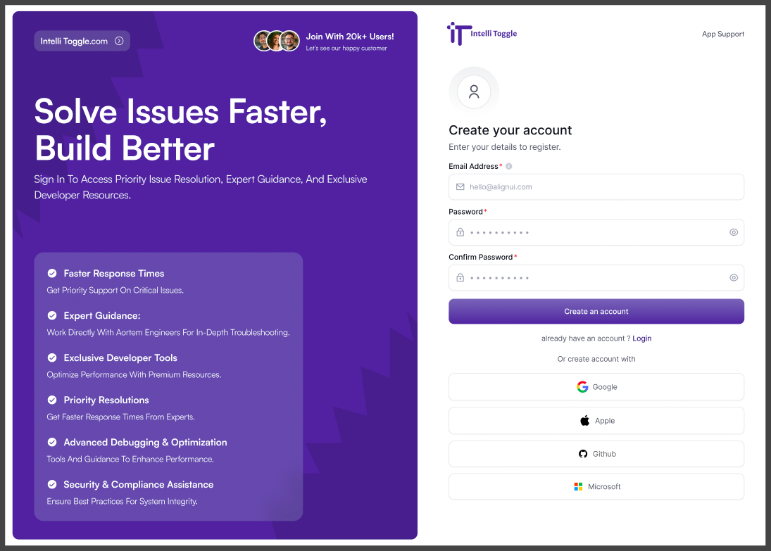 Account Signup